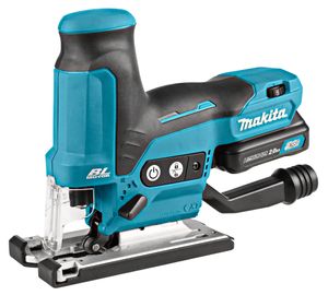 Makita JV102DSAJ 10,8v Decoupeerzaag T-Model 2,0 Ah accu (2 st), lader, Mbox - JV102DSAJ