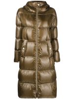 Herno quilted padded zipped coat - Vert - thumbnail