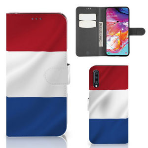 Samsung Galaxy A70 Bookstyle Case Nederlandse Vlag