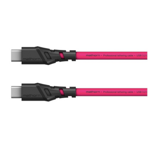 Mathorn Tethering kabel USB-C naar USB-C Magenta 5m