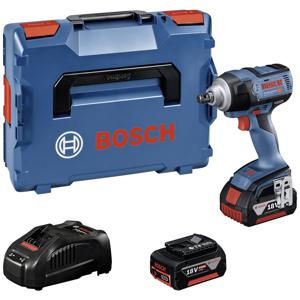 Bosch Professional GDS 18V-300 06019D8202 Accu-draaislagmoeraanzetter 300 Nm 18 V Aantal meegeleverde accus: 2 4.0 Ah Li-ion Incl. koffer, Incl. 2 accus