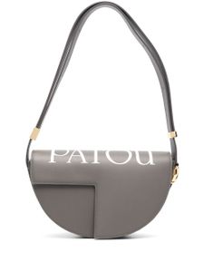 Patou sac porté épaule Le Patou à logo imprimé - Gris