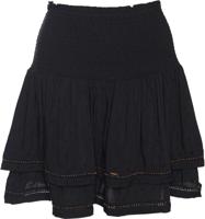 Ameera mini smocked skirt black