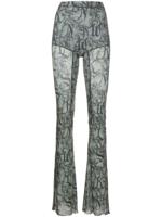 KNWLS Legging met kattenprint - Groen