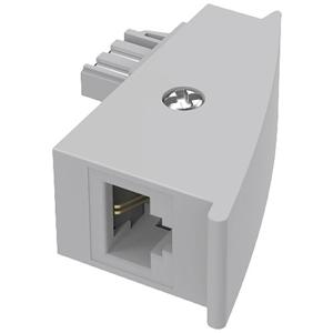 Hama Telefoon (analoog) Adapter [1x Telefoonstekker Duitsland (TAE-F) - 1x RJ45-bus] Grijs