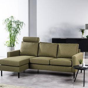 Haluta - Hoekbank Finn - 200 x 133 x 80 cm - Groen - Links