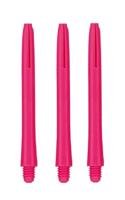 Bull's Neon shafts 47 mm short roze 3 stuks
