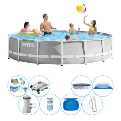 Intex Prism Frame Rond 457x107 cm - Zwembad Bundel