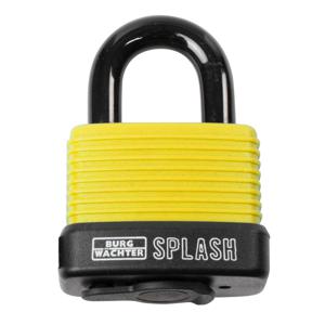 Burg Wächter Splash 470 45 Yellow SB Hangslot Geel/zwart (reflecterend) Sleutelslot