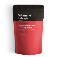 Magnesiumcitraat - 200 mg Forte - 30 tabletten - Vitaminefabriek.nl