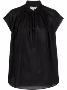 Nili Lotan chemise plissée à design sans manches - Noir