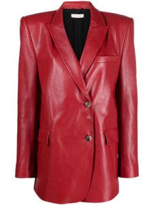 The Mannei blazer Greenock en cuir - Rouge