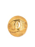 CHANEL Pre-Owned broche à logo CC (années 1990) - Bleu