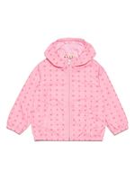 Marni Kids coupe-vent à carreaux - Rose