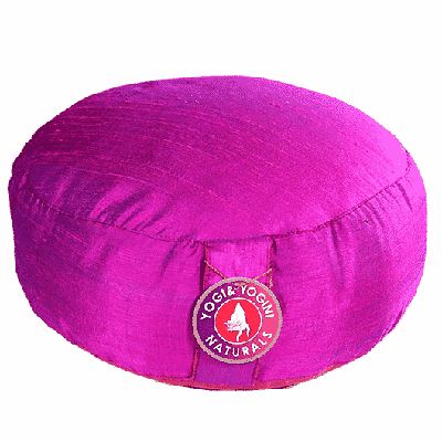 Yogi & Yogini Meditatiekussen Ruwe Zijde Rond Roze - 33 x 16 cm Yogi & Yogini Meditatiekussen Ruwe Zijde Rond Roze - 33 x 16 cm
