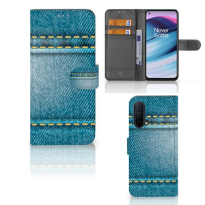 OnePlus Nord CE 5G Wallet Case met Pasjes Jeans