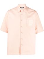 Raf Simons chemise en coton à patch logo - Orange