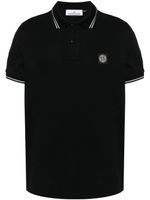 Stone Island polo à patch logo - Noir