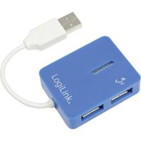 LogiLink UA0136 USB 2.0-hub 4 poorten Blauw