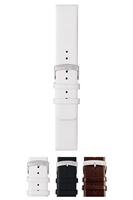 Morellato Lederen armband voor unisex horloge LARGE wit 18 mm A01X3076875017CR22, wit, Met bandjes