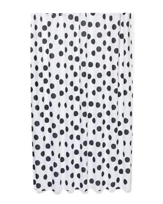 HEMA Douchegordijn 180x200cm Stippen Zwart (wit/zwart)