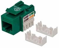 Intellinet 210997 Cat5e Keystone Jack, UTP, Groen, Punch-down