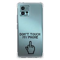 Motorola Moto G72 Anti Shock Case Finger Don't Touch My Phone