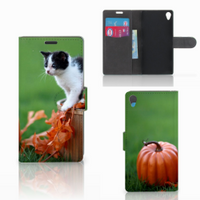 Sony Xperia Z3 Telefoonhoesje met Pasjes Kitten