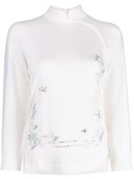 SHIATZY CHEN Renascent Collection floral-print jumper - Blanc