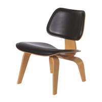 Vitra LCW Loungestoel Leder Naturel Essen