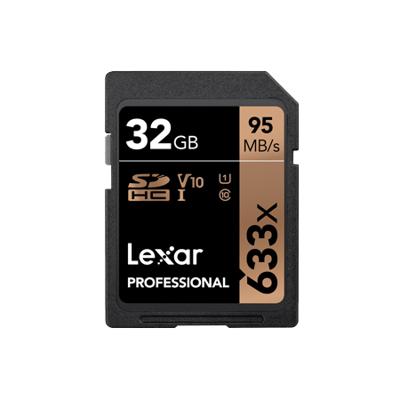 Lexar 633X 32GB 95MB/s Professional U1 V10 SDHC Geheugenkaart Lexar 633X 32GB 95MB/s Professional U1 V10 SDHC Geheugenkaart