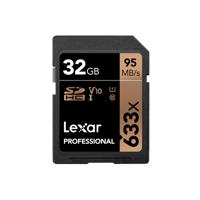 Lexar 633X 32GB 95MB/s Professional U1 V10 SDHC Geheugenkaart