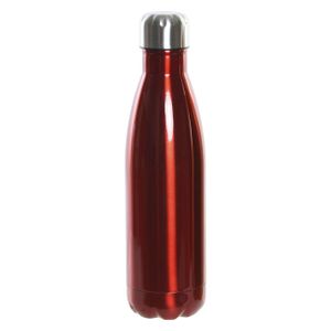 RVS thermos waterfles/drinkfles rood met schroefdop 500 ml