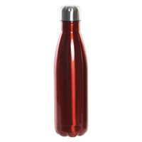 RVS thermos waterfles/drinkfles rood met schroefdop 500 ml - thumbnail