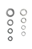 Sluitringen, bijsluitringen, roestvrij staal, set veerringen, BLACK+DECKER 375tlg