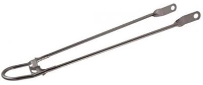 HZB spatbordstang 28 inch staal 10 mm grijs