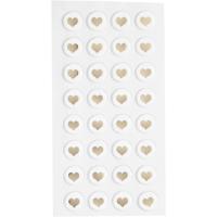 Happy Moments Stickers Hartjes Goud 14 X 2 Mm 32 Stuks