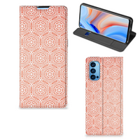 OPPO Reno4 Pro 5G Hoesje met Magneet Pattern Orange