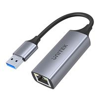 Unitek USB naar Gigabit Ethernet-adapter │ USB A naar RJ45 LAN Ethernet 10/100/1000 Mbps converter │ USB 3.0 5 Gbps │ aluminium kabel 12 cm │ Neztwerkadapter voor Win, Mac, Linux │ Plug & Play