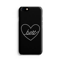 Best heart black: Volledig Geprint iPhone 7 Hoesje - thumbnail