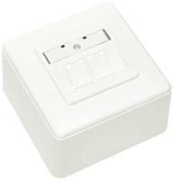 BTR 130B12D20002-E datadoos C6Amodul 2 poorten 270°M opbouw, zuiver wit