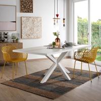 Kave Home Eettafel Argo Wit, 180 x 100cm