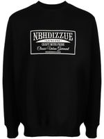 izzue x Neighborhood sweat à logo imprimé - Noir