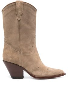 Sonora bottines d'inspiration Western 80 mm - Tons neutres