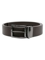 Emporio Armani ceinture à design réversible - Marron