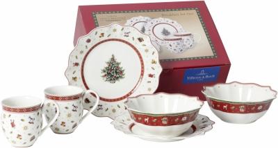 Villeroy & Boch Toy's Delight Serviesset ontbijt 6-delig, wit Villeroy & Boch Toy's Delight Serviesset ontbijt 6-delig, wit
