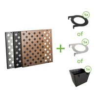 Set Paneel klein incl. 1 plantenbak of pothouder gratis