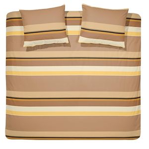 Cinderella Dekbedovertrek Flanel Cuba Caramel-1-persoons (140 x 200/220 cm)