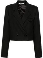 PNK blazer crop à boutonnière croisée - Noir