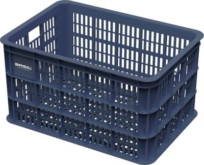Basil fietskrat kunststof voor 50 liter donkerblauw Basil fietskrat kunststof voor 50 liter donkerblauw